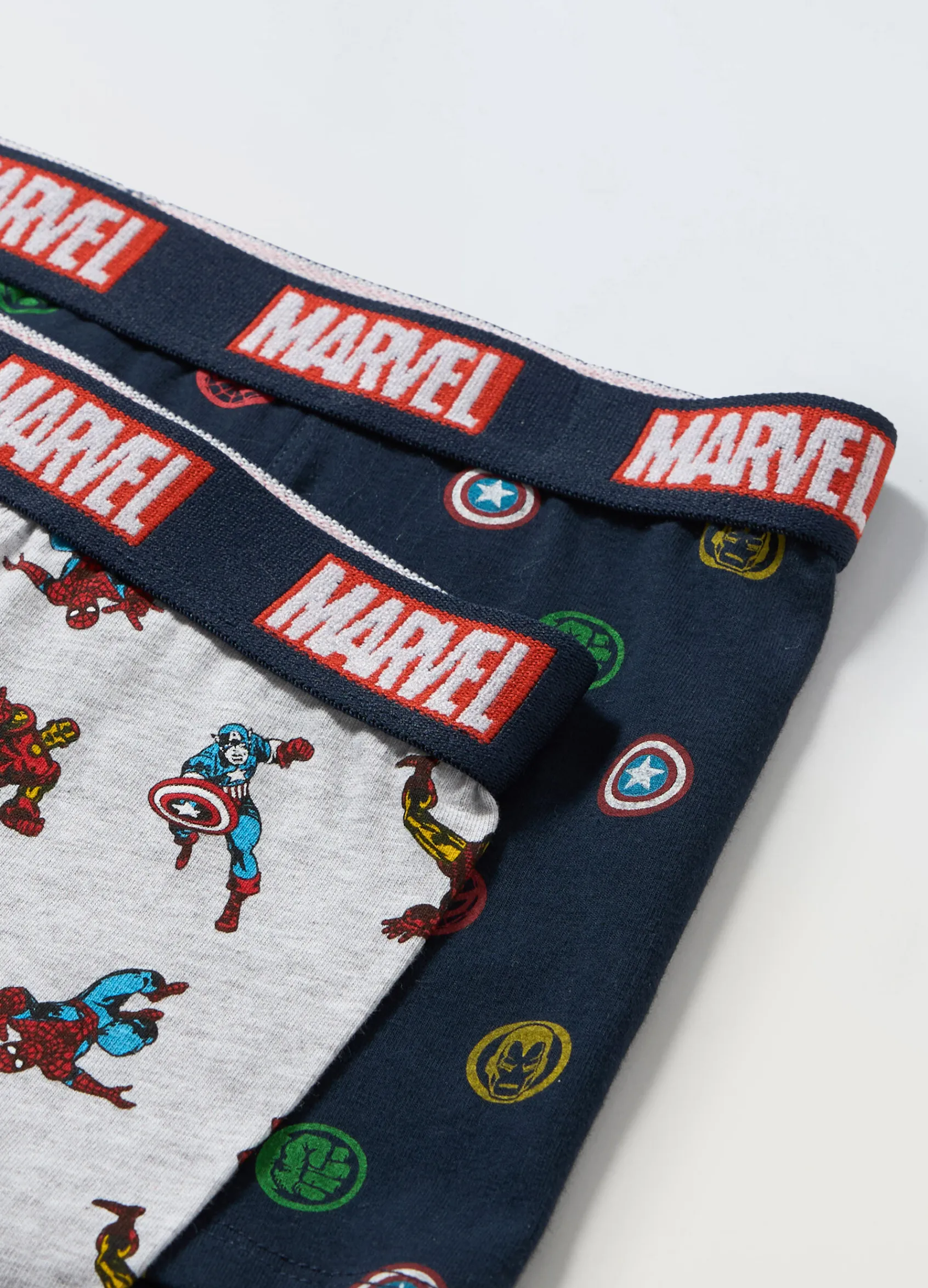 Blukids Pack 2 boxer Marvel in jersey di cotone stretch ragazzo- Intimo