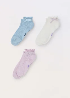 Blukids Pack 3 calze corte con fiocco- Multipack | Intimo