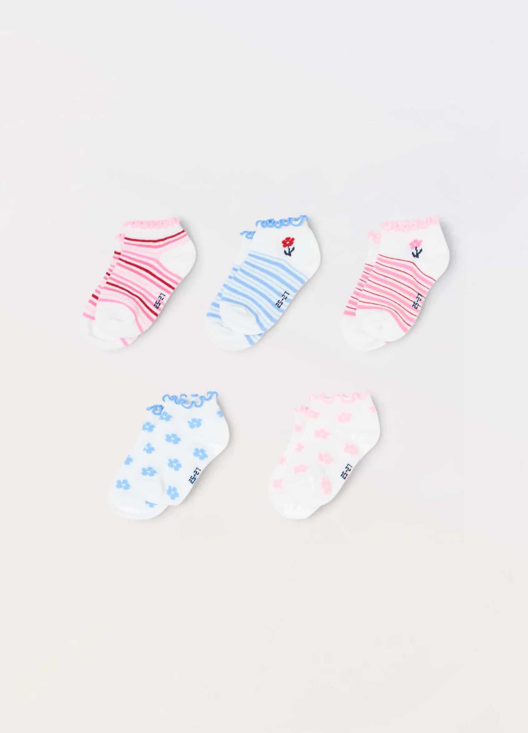 Blukids Pack 5 calze corte in fantasia- Multipack | Intimo