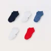 Blukids Pack 5 calze corte misto cotone-Bambino Multipack | Intimo