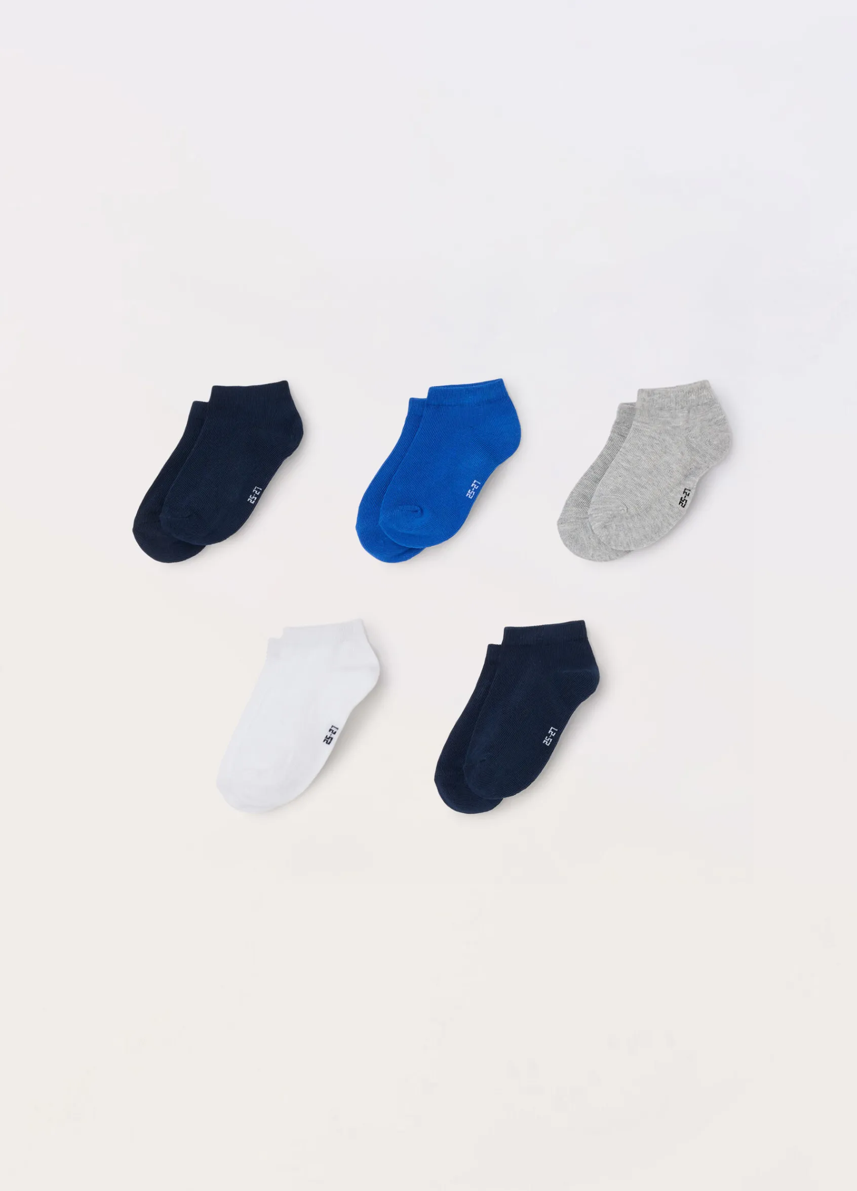 Blukids Pack 5 calze corte misto cotone-Bambino Multipack | Intimo