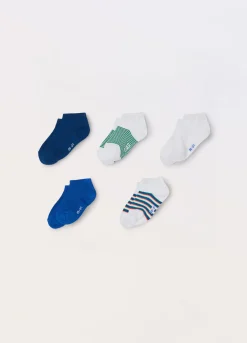 Blukids Pack 5 calze corte misto cotone-Bambino Multipack | Intimo