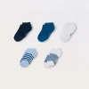 Blukids Pack 5 calze corte misto cotone-Bambino Multipack | Intimo