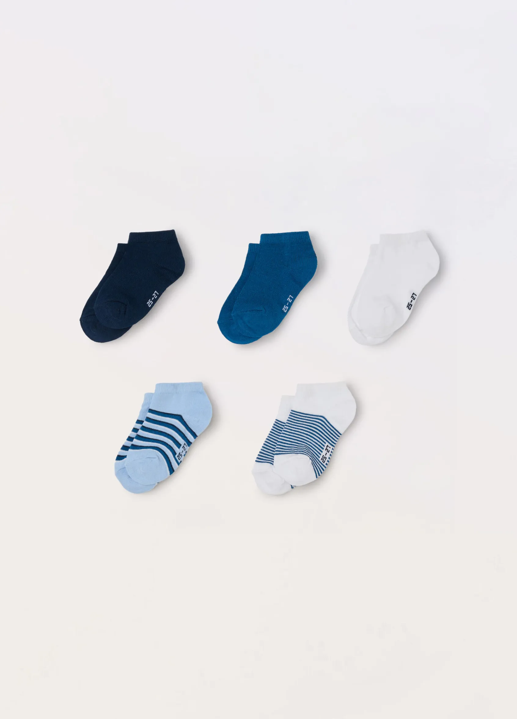 Blukids Pack 5 calze corte misto cotone-Bambino Multipack | Intimo