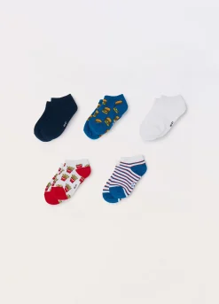 Blukids Pack 5 calze corte misto cotone-Bambino Multipack | Intimo