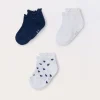Blukids Pack 3 calze corte misto cotone neonata- Accessori