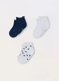 Blukids Pack 3 calze corte misto cotone neonata- Accessori