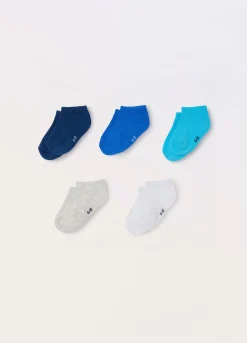 Blukids Pack 5 calze corte misto cotone neonato- Accessori