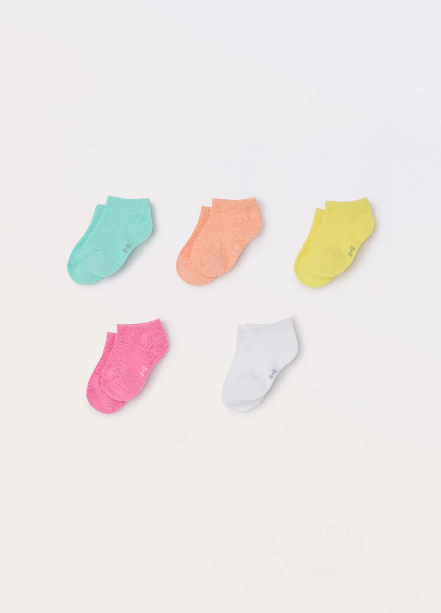Blukids Pack 5 calze corte misto cotone neonata- Accessori