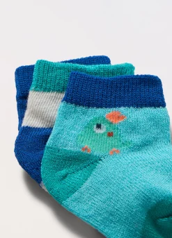 Blukids Pack 3 calze corte misto cotone neonato- Accessori