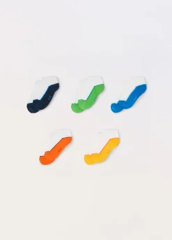 Blukids Pack 5 calzini corti misto cotone-Bambino Multipack | Intimo