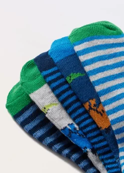 Blukids Pack 5 calzini corti misto cotone-Bambino Multipack | Intimo