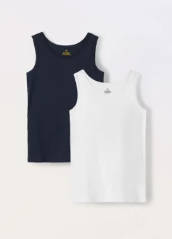 Blukids Pack 2 canotte in jersey di puro cotone ragazzo- Intimo