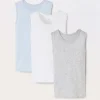 Blukids Pack 3 canotte in puro cotone neonato- Multipack | Intimo
