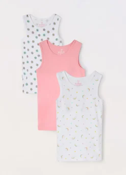 Blukids Pack 3 canotte in puro cotone bambina- Multipack | Intimo