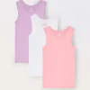 Blukids Pack 3 canotte in puro cotone bambina- Multipack | Intimo