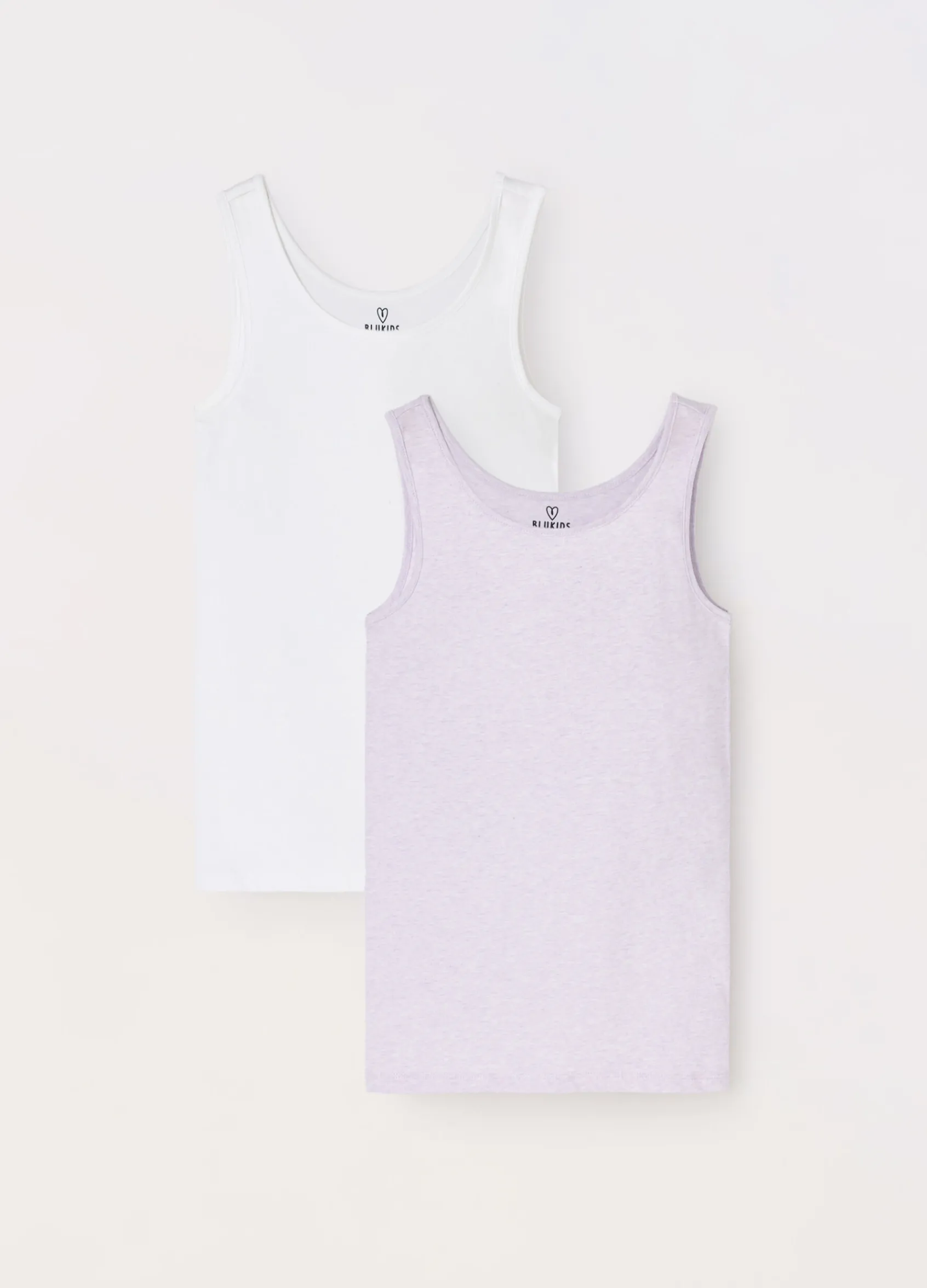 Blukids Pack 2 canotte in puro cotone ragazza- Multipack | Intimo
