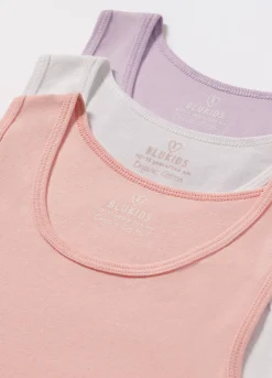 Blukids Pack 3 canotte in puro cotone ragazza- Multipack | Intimo