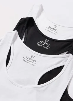 Blukids Pack 3 canotte in puro cotone ragazza- Multipack | Intimo