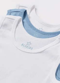 Blukids Pack 3 canotte intime in puro cotone bambino-Bambino Multipack | Intimo