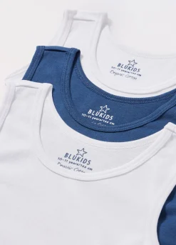 Blukids Pack 3 canotte intime in puro cotone ragazzo- Multipack | Intimo