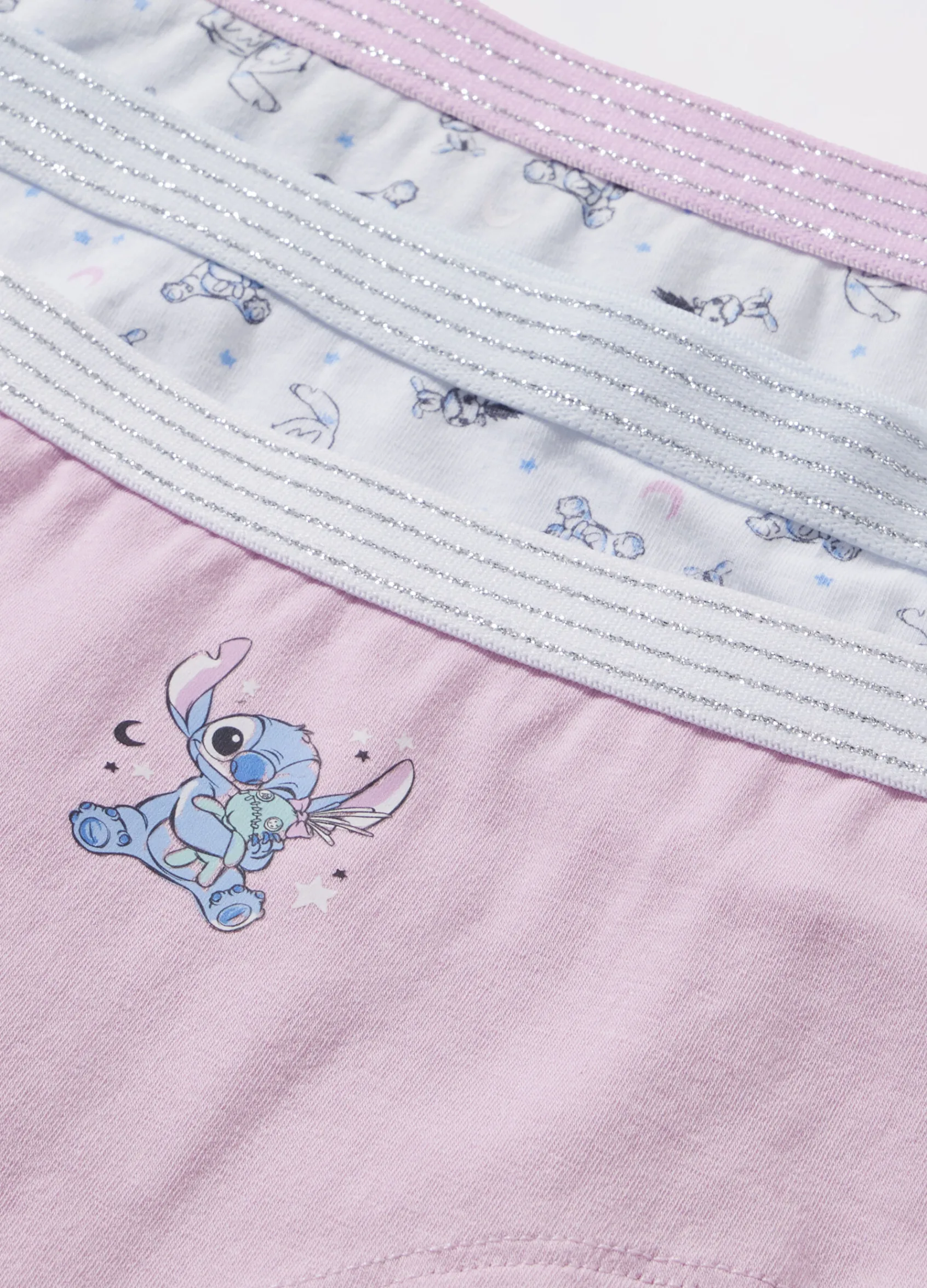 Blukids Pack 3 culotte in cotone stretch ragazza Stitch- Multipack | Intimo
