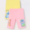 Blukids Pack 2 leggings corti in misto cotone stretch bambina- Multipack | Leggings
