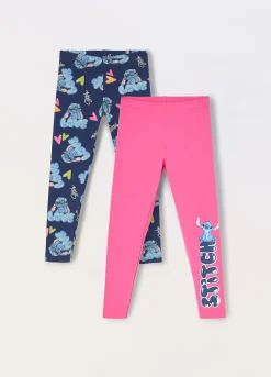 Blukids Pack 2 leggings in cotone stretch bambina- Leggings
