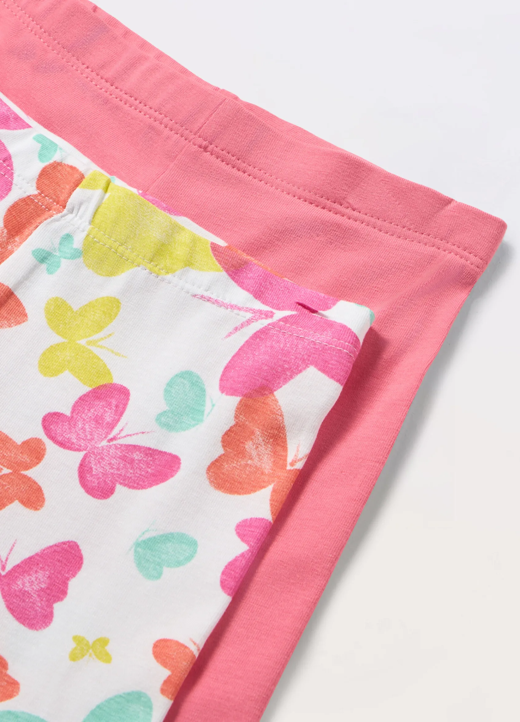 Blukids Pack 2 leggings in cotone stretch bambina- Multipack | Leggings