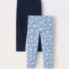 Blukids Pack 2 leggings in jersey di cotone stretch bambina- Multipack | Leggings