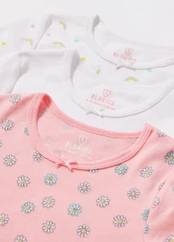 Blukids Pack 3 magliette intime in puro cotone bambina- Intimo | Multipack