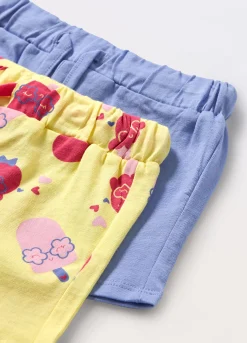 Blukids Pack 2 shorts in jersey di puro cotone neonata- Pantaloni | Multipack