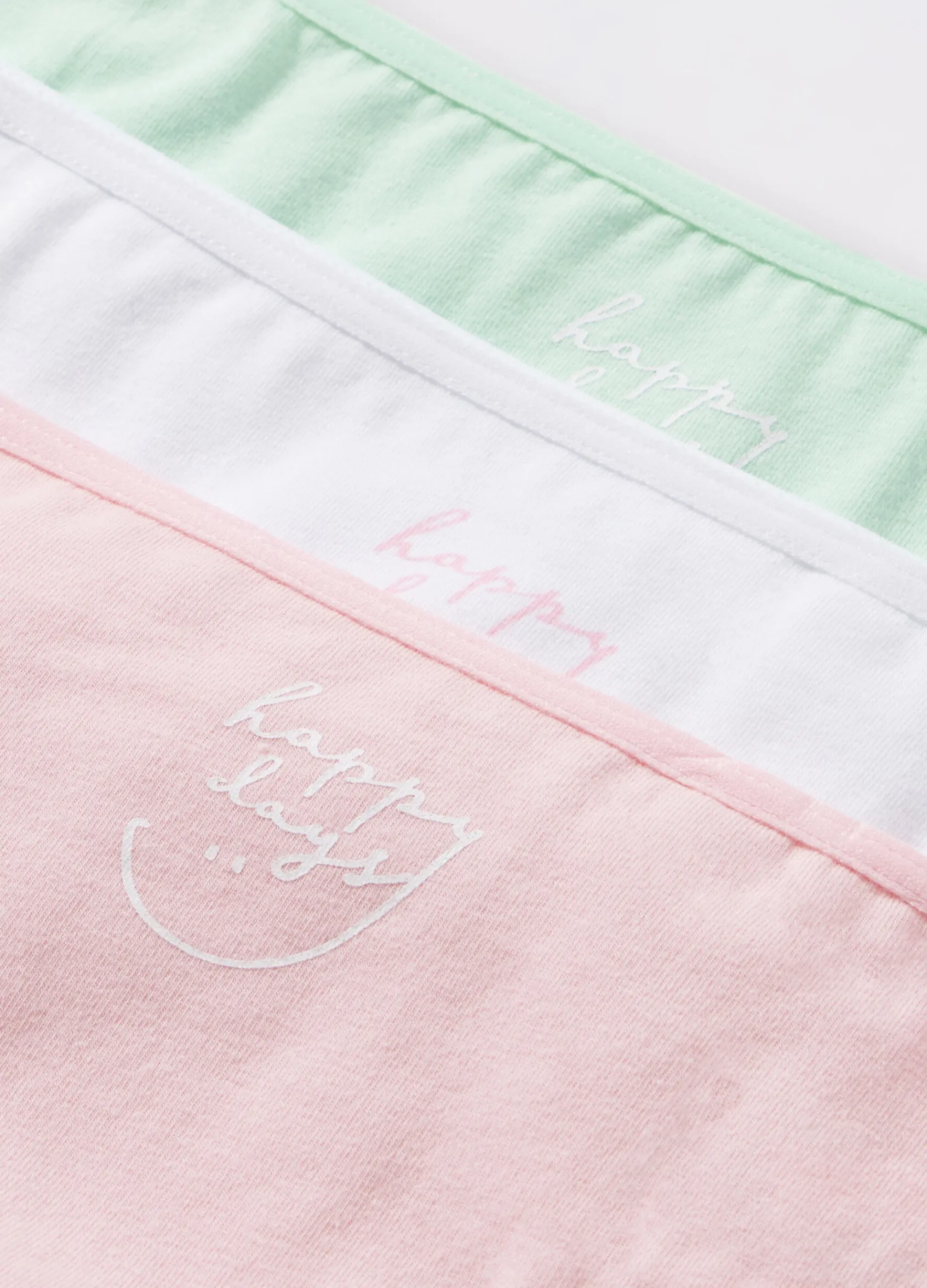Blukids Pack 3 slip in cotone stretch ragazza- Multipack | Intimo