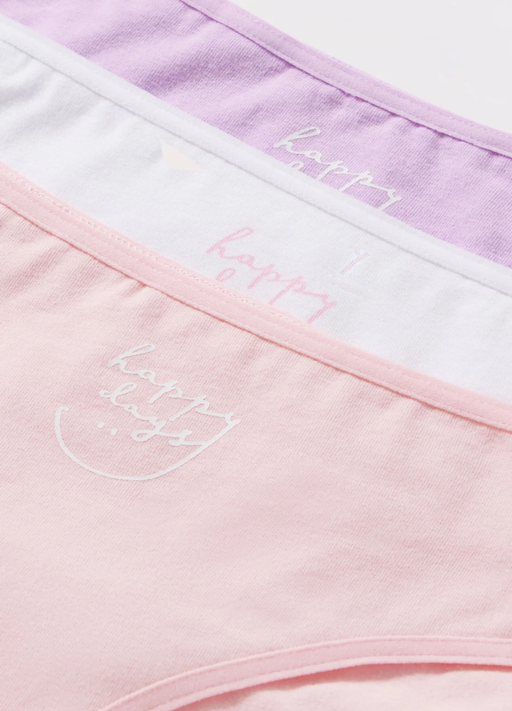 Blukids Pack 3 slip in cotone stretch ragazza- Multipack | Intimo