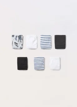 Blukids Pack 7 slip in jersey di puro cotone ragazzo- Multipack | Intimo