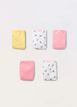 Blukids Pack 5 slip in jersey di puro cotone bambina- Multipack | Intimo