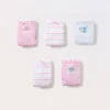 Blukids Pack 5 slip in jersey di puro cotone bambina- Multipack | Intimo