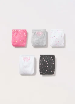 Blukids Pack 5 slip in jersey di puro cotone ragazza- Multipack | Intimo