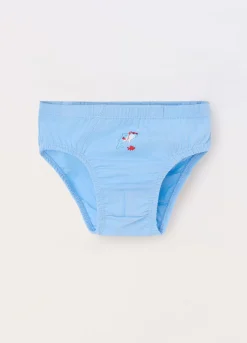 Blukids Pack 3 slip in jersey di puro cotone neonato- Intimo