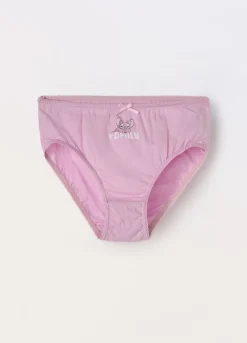 Blukids Pack 5 slip in jersey di puro cotone bambina- Multipack | Intimo