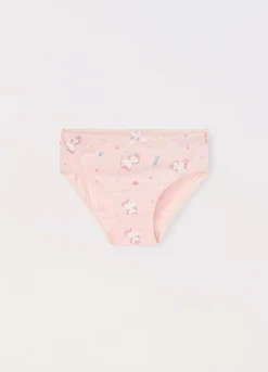 Blukids Pack 5 slip in jersey di puro cotone bambina- Multipack | Intimo
