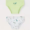 Blukids Pack 2 slip in puro cotone neonato- Multipack | Intimo
