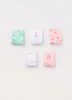 Blukids Pack 5 slip in puro cotone bambina- Multipack | Intimo