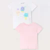 Blukids Pack 2 t-shirt in jersey di puro cotone neonata- T-shirt