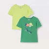 Blukids Pack 2 t-shirt in jersey di puro cotone neonato- T-shirt