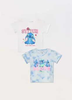 Blukids Pack 2 t-shirt in jersey di puro cotone bambina- T-shirt