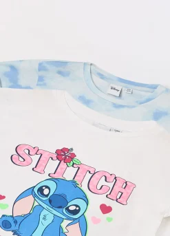 Blukids Pack 2 t-shirt in jersey di puro cotone bambina- T-shirt