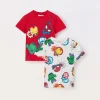 Blukids Pack 2 t-shirt in puro cotone neonato- T-shirt