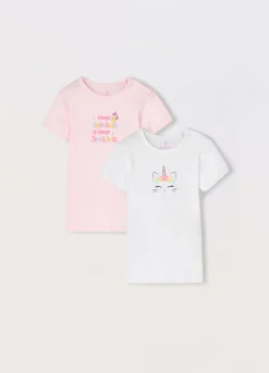 Blukids Pack 2 t-shirt intime in puro cotone neonata- Multipack | Intimo
