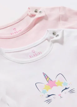 Blukids Pack 2 t-shirt intime in puro cotone neonata- Multipack | Intimo